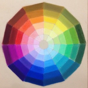Идеальный цветовой круг пастелью